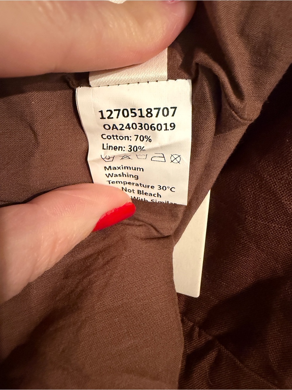 Commense Cotton & Linen Asymmetrical Neck Dress - Picture 7 of 8